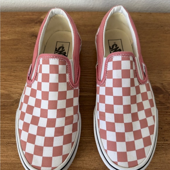 Vans Checkerboard Slip-On in Blush Pink and White - Picture 10 of 10
